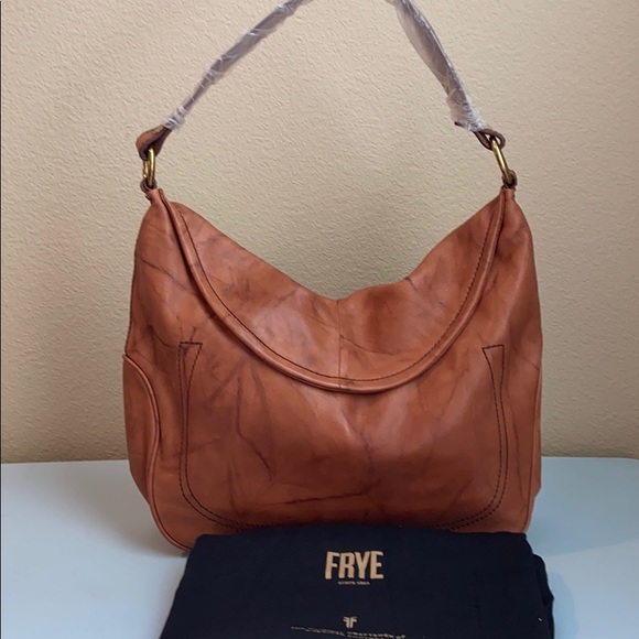 NWT Frye Campus Leather Hobo in Saddle - Picture 4 of 7